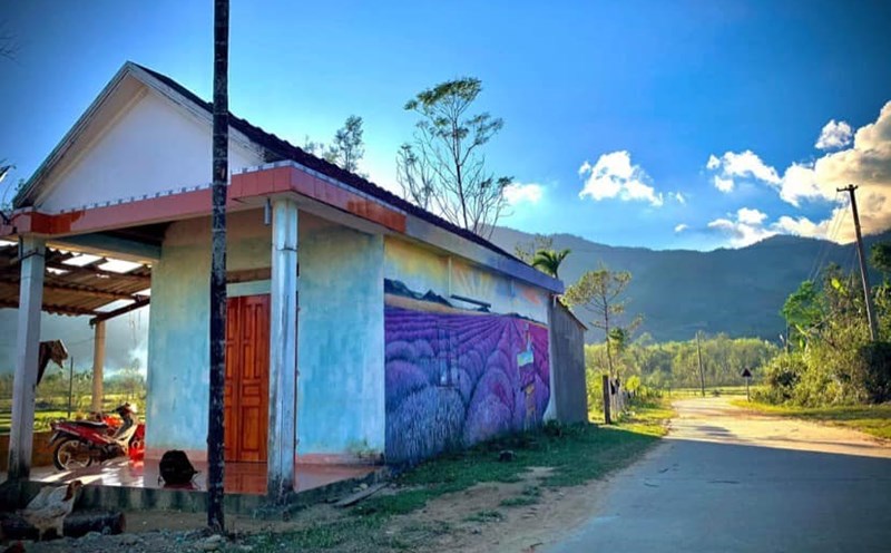 Làng bích họa ở Thôn Thọ An, xã Bình An, huyện Bình Sơn, tỉnh Quảng Ngãi.