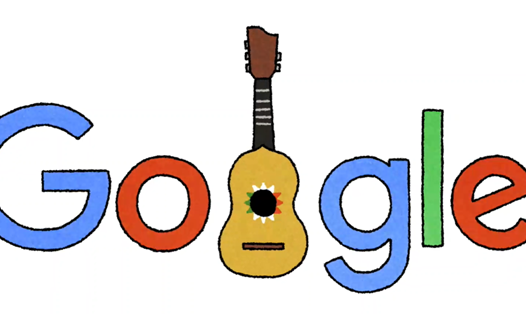 Biểu tượng mariachi - âm nhạc Mexico trên Google Doodle. Ảnh chụp màn hình từ Google