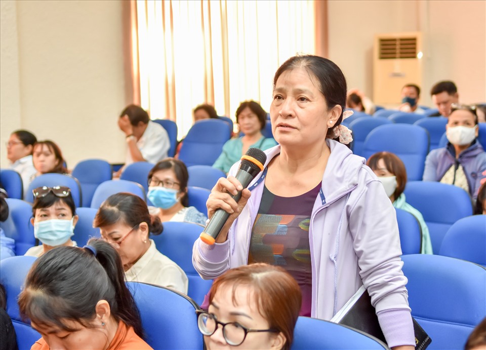 Các đại biểu tham gia trao đổi  tại hội nghị. Ảnh Đức Long