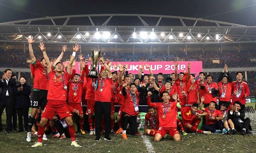 Tuyển Việt Nam có cơ hội lớn để bảo vệ thành công ngôi vô địch AFF Cup. Ảnh: AFF.