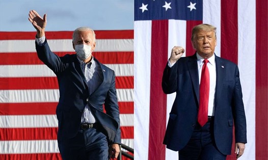 Ông Donald Trump và Joe Biden bước vào thời khắc quyết định của cuộc bầu cử Mỹ 2020. Ảnh: AFP