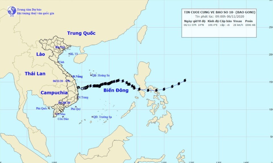 Tin bão mới nhất: Bão số 10 suy yếu, gây mưa lớn Quảng Nam - Bình Định. Tin bão mới nhất: Bão số 10 suy yếu, gây mưa lớn Quảng Nam - Bình Định.