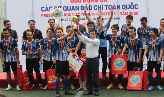 Thông tấn xã Việt Nam vô địch Press Cup 2020 khu vực TPHCM. Ảnh: T.V