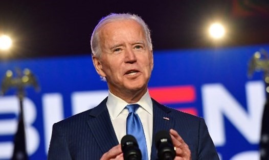 Ông Joe Biden công bố chương trình hành động chuẩn bị tiếp nhận nhiệm vụ của tổng thống đắc cử trong phát biểu tối 6.11. Ảnh: AFP.