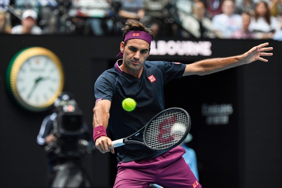 Giải đấu gần đây nhất Roger Federer tham dự là Australia mở rộng. Ảnh: AFP Giải đấu gần đây nhất Roger Federer tham dự là Australia mở rộng. Ảnh: AFP