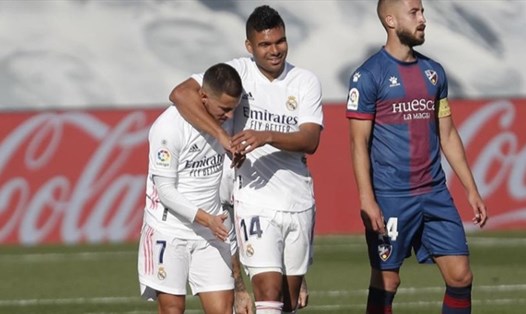 Eden Hazard và Casemiro nhiễm COVID-19 và sẽ lỡ trận đấu với Valencia. Ảnh: AFP