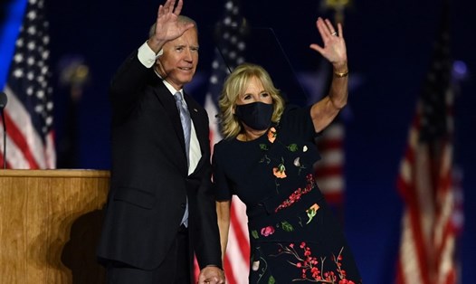 Tổng thống đắc cử Joe Biden và Phu nhân Jill Biden. Ảnh: AFP