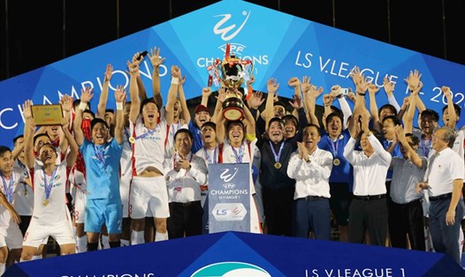 Viettel đã giành chức Vô địch V.League 2020 xứng đáng. Nguồn: VPF