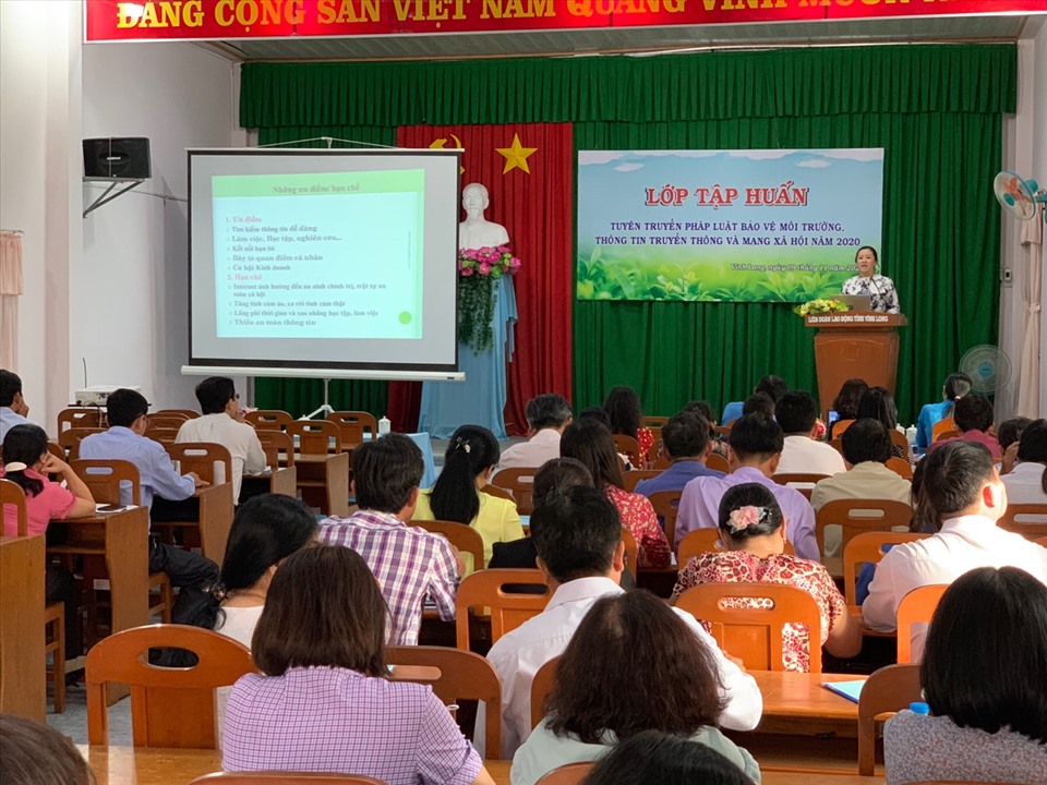 Quang cảnh lớp tập huấn. Ảnh: Ngọc Long