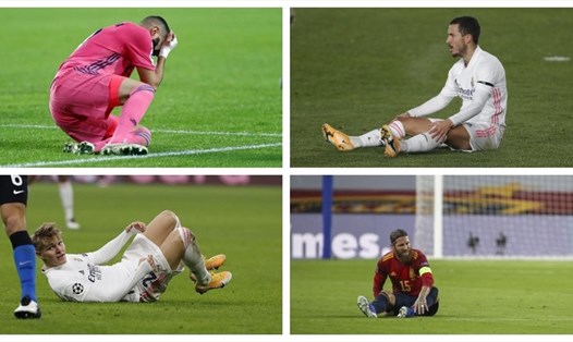 Real Madrid có quá nhiều trường hợp chấn thương dù mới chỉ đi qua 2 tháng rưỡi của mùa giải 2020-21. Ảnh: Real Madrid