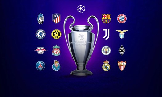 16 đội bóng giành quyền vào vòng 1/8 Champions League 2020-21. Ảnh: UEFA