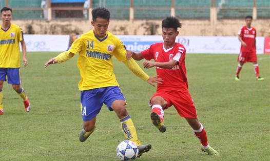 U21 Đồng Tháp - U21 Nam Định là trận đầu tiên của vòng chung kết U21 Quốc gia. Ảnh: Thanh Vũ