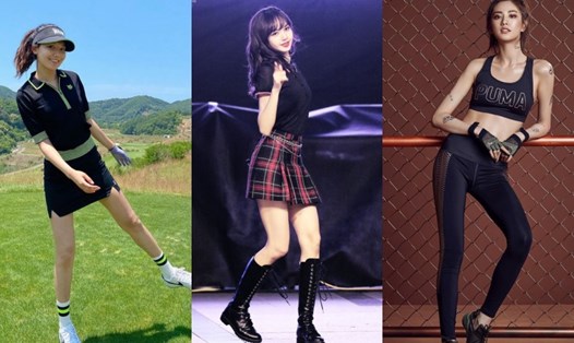 Sooyoung, Lisa và Nana sở hữu đôi chân chân dài được nhiều người mơ ước. Ảnh: Instagram NV, cắt clip.