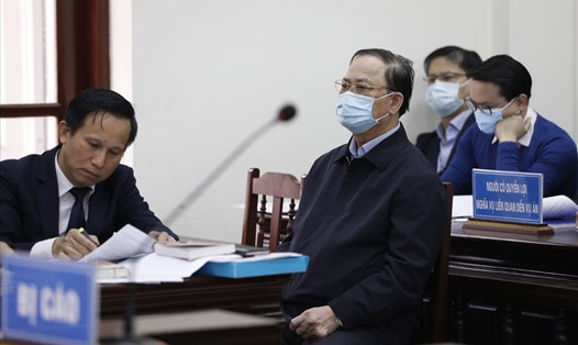 Cựu Đô đốc Nguyễn Văn Hiến tại phiên toà phúc thẩm. Ảnh: PV