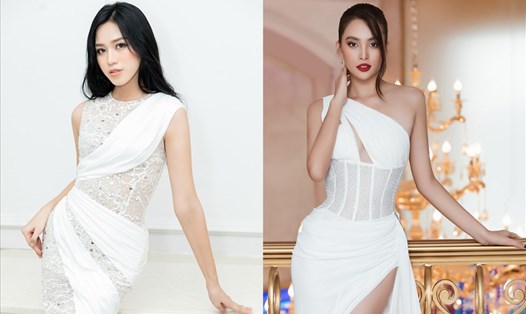 Hoa hậu Việt Nam Đỗ Thị Hà và Tiểu Vy hội ngộ tại sự kiện. Ảnh: Hoàng Văn.