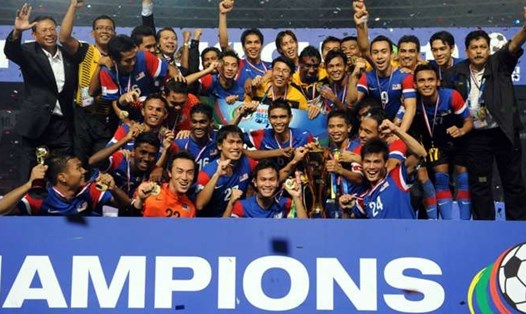 Tuyển Malaysia từng vô địch AFF Cup 2010 với sự góp mặt của nhiều cầu thủ từ chương trình của FAM-NSC. Ảnh: Goal Malaysia.