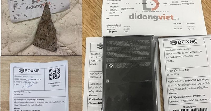 Mua iPhone 12 Pro Max nhận cục đá: Chưa bên nào nhận lỗi!