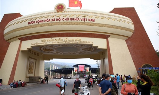 Cửa khẩu Quốc tế Lao Bảo  - nơi thực hiện mô hình "một cửa một lần dừng". Ảnh: LC.
