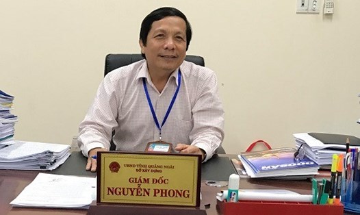 Ông Nguyễn Phong- Giám đốc Sở Xây dựng, đến nhận công tác tại Sở GTVT tỉnh Quảng Ngãi. Ảnh: Thanh Chung