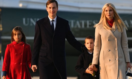Gia đình Ivanka Trump và Jared Kushner. Ảnh: AFP