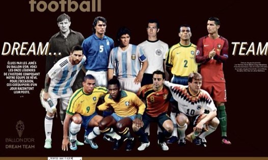 Lionel Messi cùng 2 Ronaldo có tên trong Đội hình xuất sắc nhất mọi thời đại. Ảnh: Twitter