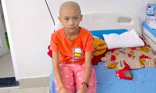 Con gái Nguyễn Kim Như của anh Cường bị ung thư đã ở giai đoạn cuối. Ảnh: GĐCC