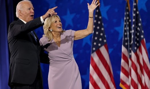 Tổng thống đắc cử Joe Biden và phu nhân Jill Biden. Ảnh: AFP