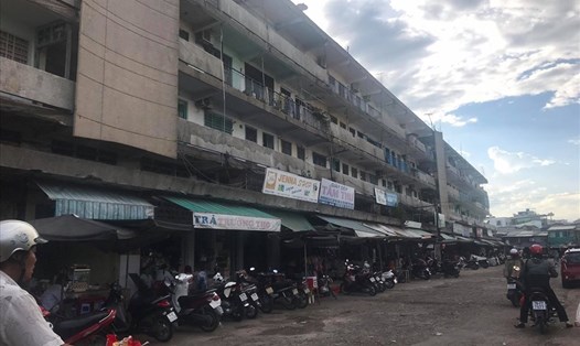 Chung cư A,B chợ Đầm Nha Trang - Khánh Hòa xuống cấp trầm trọng. Ảnh: Nhiệt Băng