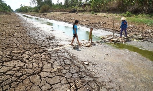 Dự báo  hạn mặn tiếp tục xảy ra tại nhiều tỉnh đồng bằng sông Cửu Long. Ảnh: Nhật Hồ