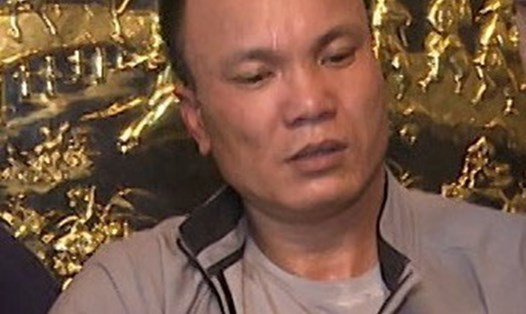 Cường "Dụ" - Giám đốc Công ty Phúc Cường ở Thái Bình bị khởi tố về hành vi "Cố ý hủy hoại tài sản". Ảnh Công an tỉnh Thái Bình