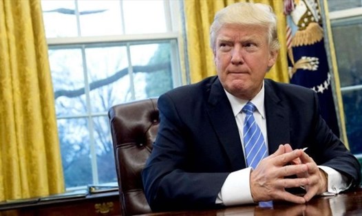 Tổng thống Donald Trump tại Phòng Bầu dục. Ảnh: AFP