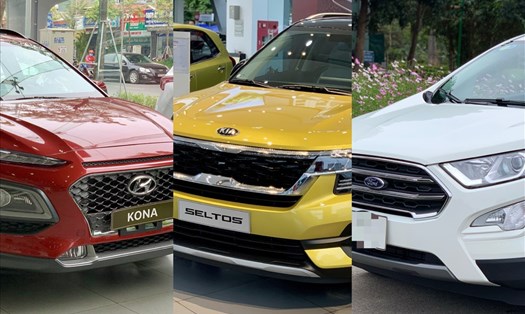 So sánh Hyundai Kona, Kia Seltos và Ford EcoSport.