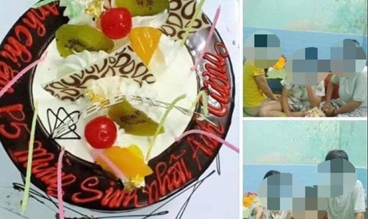 Hình ảnh sinh nhật trong khu cách ly được đăng tải trên tài khoản mạng xã hội của Phó Chủ tịch phường 5.