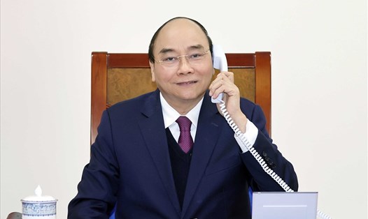 Thủ tướng Nguyễn Xuân Phúc điện đàm với Tổng thống Donald Trump hôm 22.12. Ảnh: Bộ Ngoại giao.