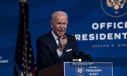 Tổng thống đắc cử Joe Biden phát biểu hôm 22.12. Ảnh: AFP