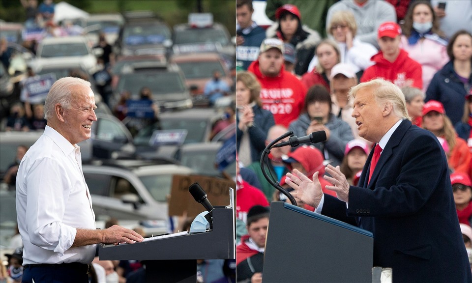 Cử tri Georgia sẽ quyết định đảng Dân chủ của ông Joe Biden hay đảng Cộng hòa của ông Donald Trump kiểm soát Thượng viện. Ảnh: AFP