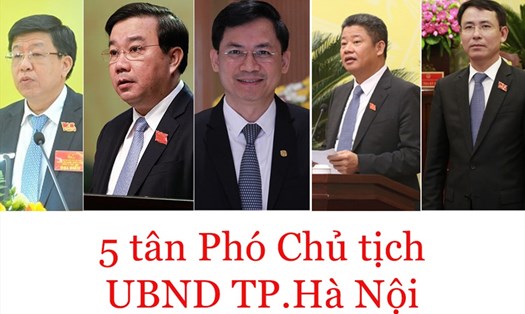 5 tân Phó Chủ tịch UBND thành phố Hà Nội vừa được phê chuẩn. Ảnh PV