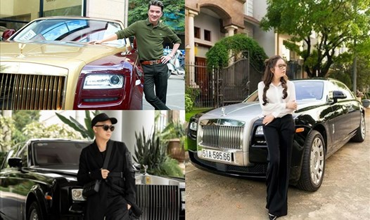 Lý Nhã Kỳ, Đàm Vĩnh Hưng, Đỗ Mạnh Cường là 3 sao Việt sở hữu những chiếc Rolls-Royce có giá trị cao. Ảnh: NSCC.