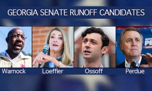 4 ứng viên bang Georgia tranh ghế thượng nghị sĩ. Ảnh: AFP/Getty