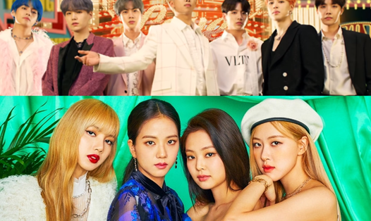 BTS và Blackpink đều có thành viên lọt vào bảng xếp hạng các nghệ sĩ Hàn Quốc được tìm kiếm nhiều nhất năm 2020. Ảnh: MV.