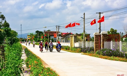 Xây dựng nông thôn mới, tỉnh Hà Tĩnh chú trọng vấn đề bảo vệ  môi trường. Ảnh:  Báo Hà Tĩnh