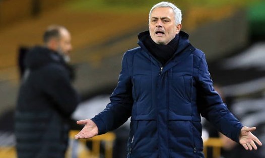 HLV Jose Mourinho thất vọng vì các học trò không có tham vọng khi thi đấu. 
Ảnh: AFP
