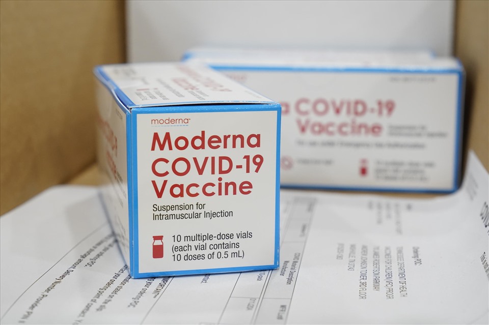 Vaccine COVID-19 của Moderna. Ảnh: AFP
