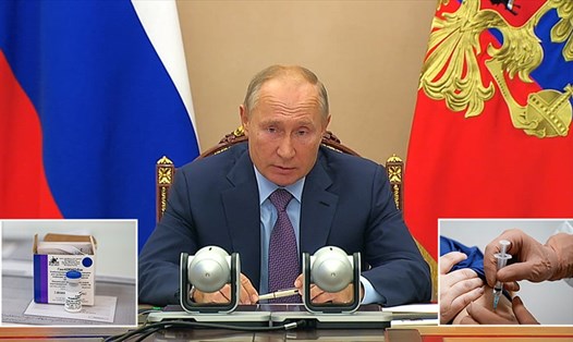 Tổng thống Nga Vladimir Putin chỉ thị bắt đầu tiêm vaccine COVID-19 ở Nga từ tuần tới. Ảnh: Kremlin.ru