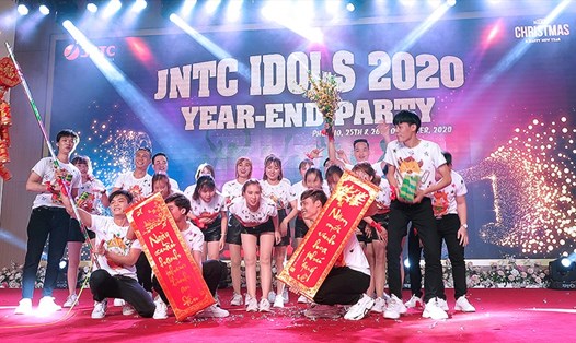 Không khí vui vẻ tại gala JNTC IDOLS YEAR - END PARTY 2020 của Công ty JNTC (tỉnh Phú Thọ). Ảnh: Hoàng Tuấn