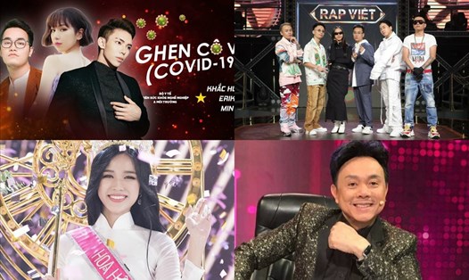 Các sự kiện văn hóa giải, giải trí nổi bật của showbiz Việt năm 2020. Ảnh: NSCC, CTCC.