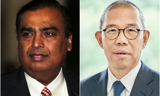 Tỉ phú Zhong Shanshan (phải) vừa trở thành người giàu nhất Châu Á thay tỉ phú Ấn Độ Mukesh Ambani. Ảnh: EN.NONGFUSPRING.COM