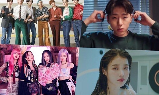 MV của BTS, Zico, BlackPink, IU được xem nhiều nhất năm 2020 tại Hàn Quốc. Ảnh cắt MV.