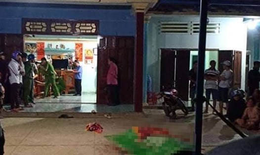 Hiện trường nổ súng ngày 26.11 khiến 1 người chết ở huyện Bắc Trà My. Ảnh: Chí Đại