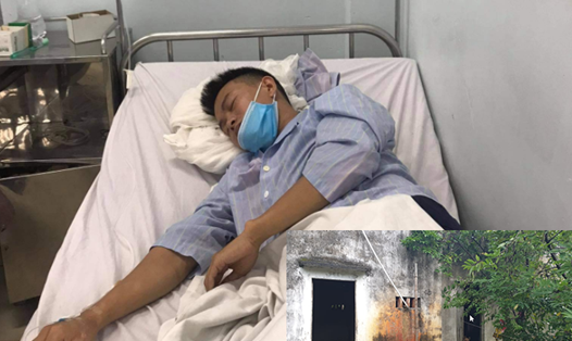 Anh Nguyễn Gia Nam hiện phải nằm viện điều trị thường xuyên. 
Ảnh: Trọng Tráng